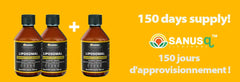 Pack 3 flacons complément liposomal SANUS pour 150 jours d'approvisionnement
