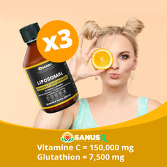 Liposomal Vitamin C with Glutathione - 250 ml bundle offer from SANUSq  Health