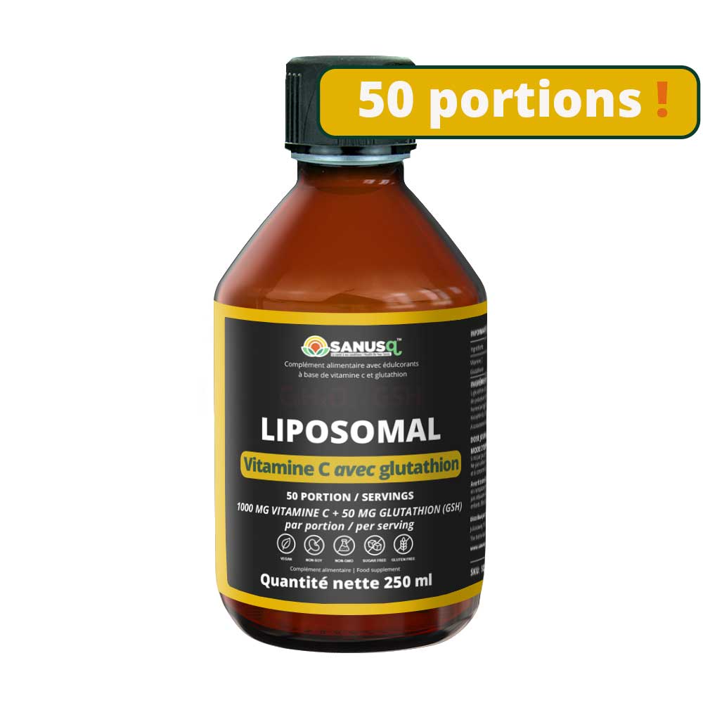 Liposomal Vitamin C with Glutathione by SANUSq Health