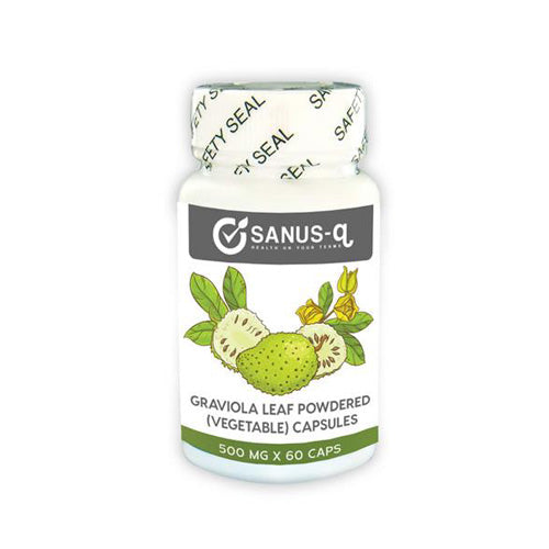グラビオラ葉粉末（野菜）カプセル – 500 mg