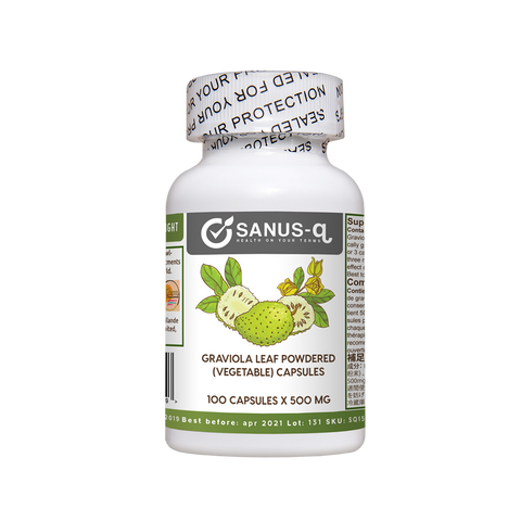 グラビオラ葉粉末（野菜）カプセル – 500 mg | SANUS-q